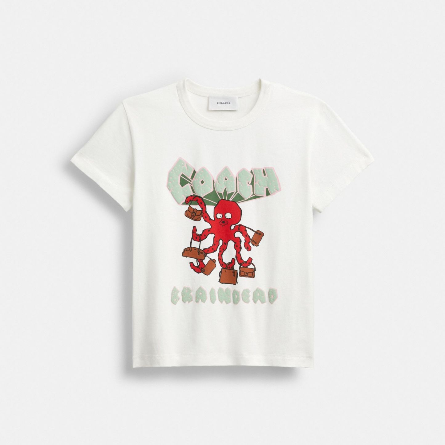 Coach | Brain Dead Octopus 90's T-Shirt - White