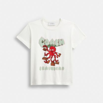 Coach | Brain Dead Octopus 90's T-Shirt - White