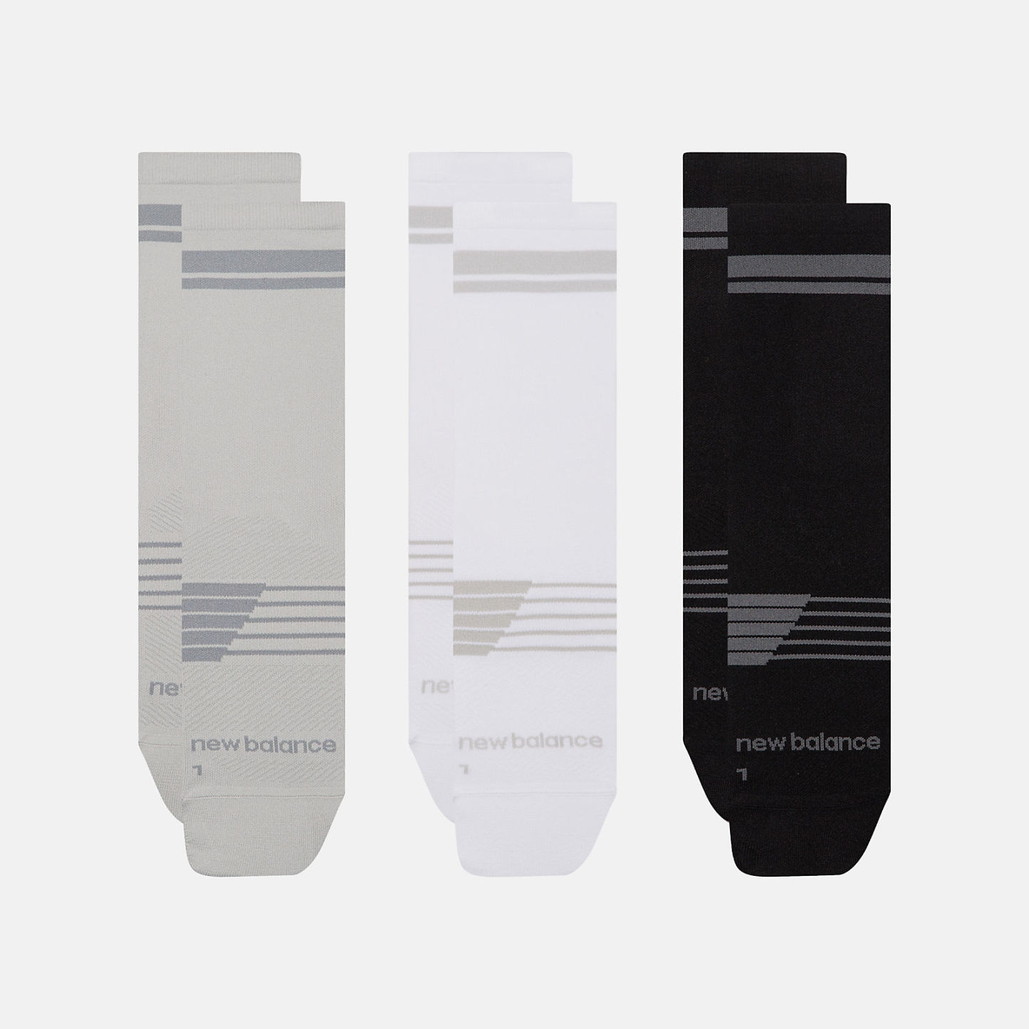 New Balance Pro Run Crew Socks 3 Pack, LAS35102AS1