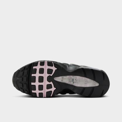 Women's Nike Air Max 95 Big Bubble Casual Shoes - Black/Pink Foam/White/Reflective Silver