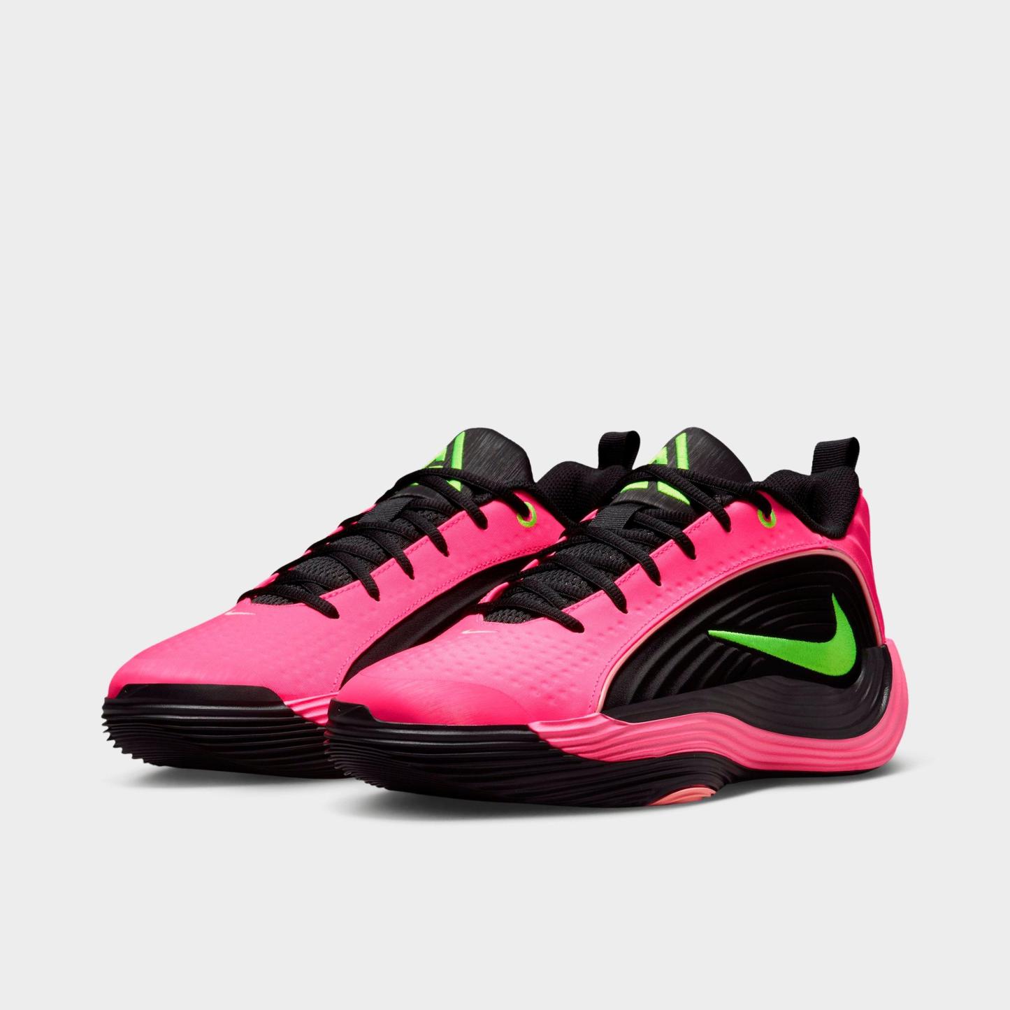 Men's Nithtke Giannis Immortality 5 Basketball Shoes - Part 1 - Hyper Pink/Oracle Pink/Black/Volt - Both shoes facing left