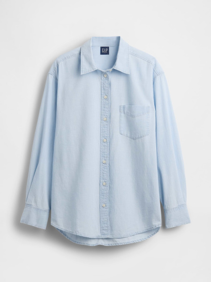 Denim Big Shirt - Light wash