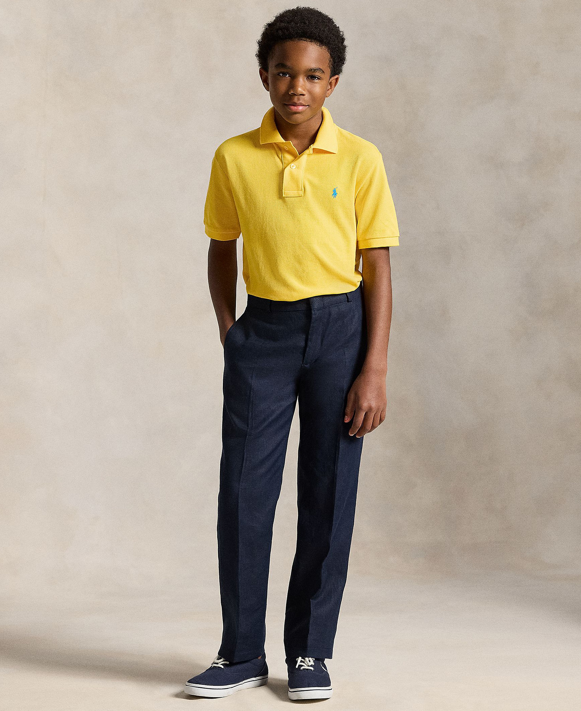 Polo Ralph Lauren 8-20 Boys' Cotton Mesh Logo Polo Shirt - Yellowfin