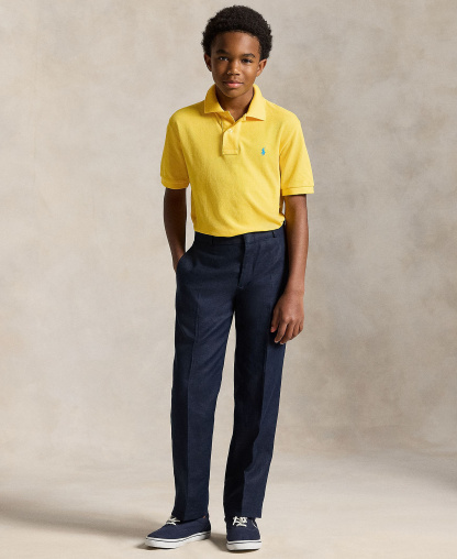 Polo Ralph Lauren 8-20 Boys' Cotton Mesh Logo Polo Shirt - Yellowfin