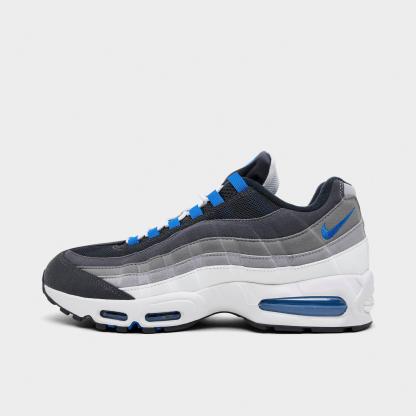 Men's Nithtke Air Max 95 Big Bubble Scorpion Casual Shoes - Part 2 - Anthracite/Blue Spark/Light Graphite - Left shoe facing left. Outside of the shoe.