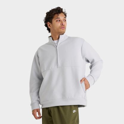 Men's Nithtke 24.7 ImpossiblySoft Dri-FIT Half-Zip Top - Grey Fog/Light Smoke Grey
