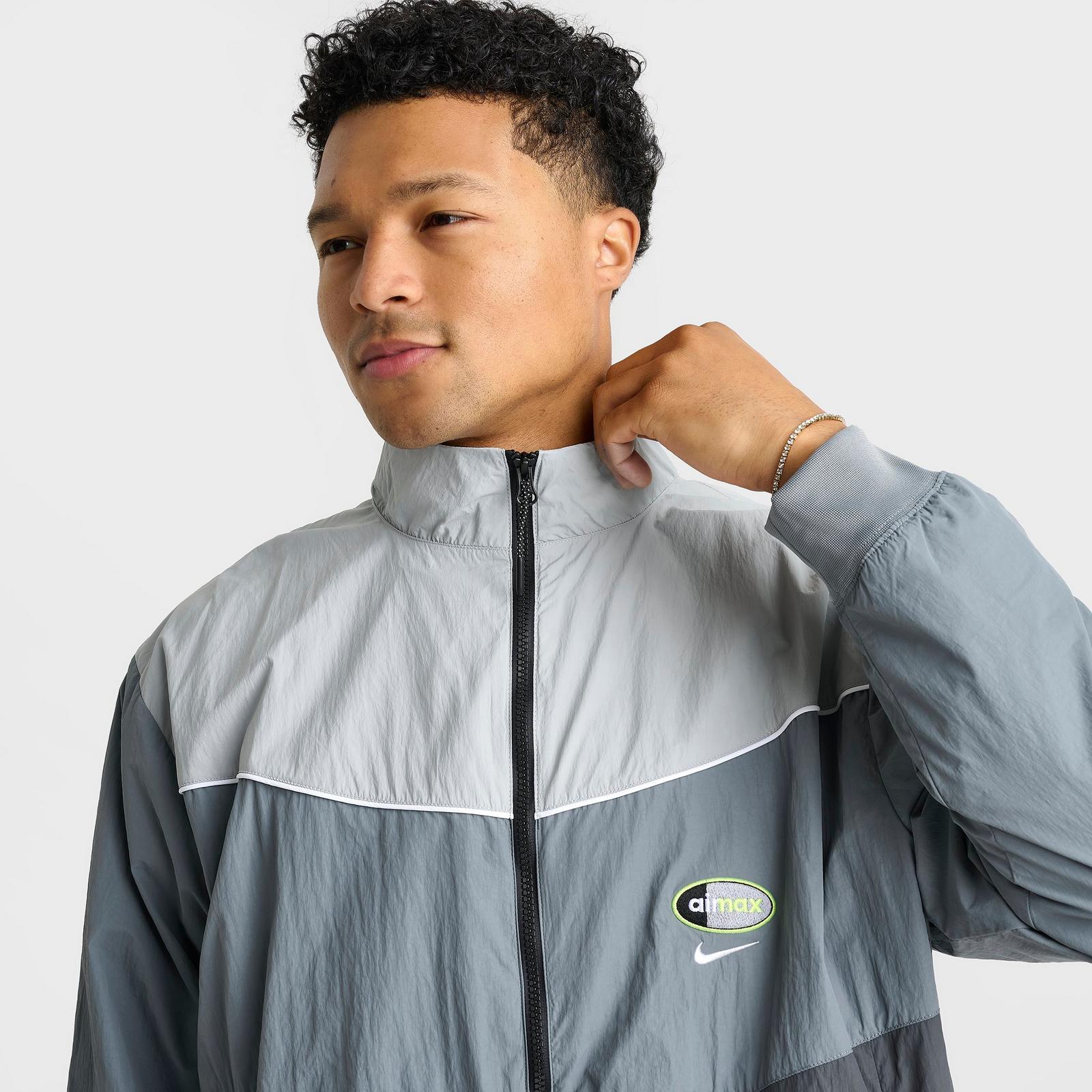 Men's Nike Sportswear Air Max 95 Woven Jacket - Anthracite/Dark Grey/Cool Grey