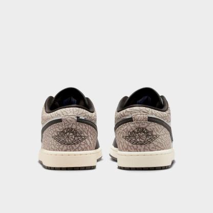 Men's Air Jordan Retro 1 Low OG SE Casual Shoes - Sail/Infrared/Deep Pewter - view 4