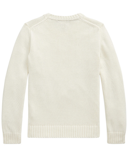 Polo Ralph Lauren Boys' 8-20 Cotton Crewneck Sweater - Clubhouse Cream