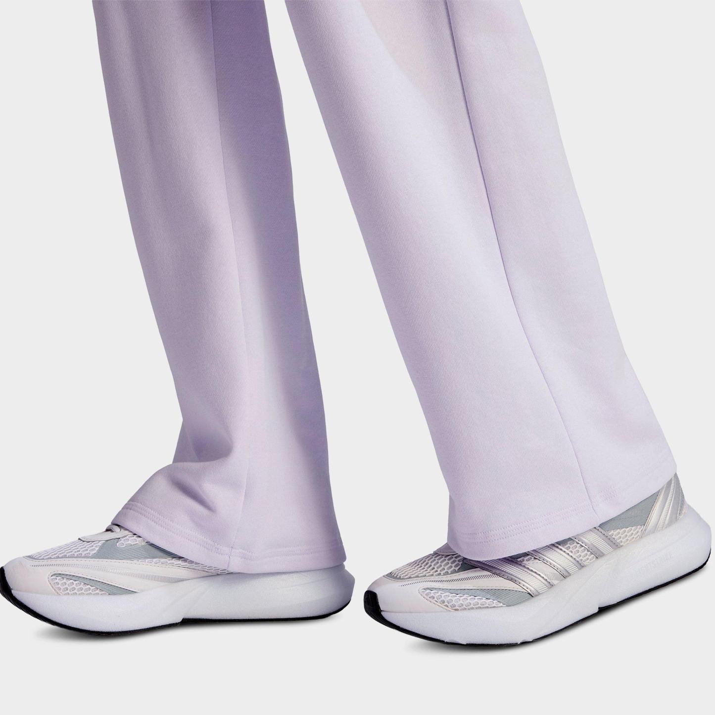 Women's adidas Sportswear Essentials Small Logo Feel Cozy Open-Hem Pants - Frozen Purple/White