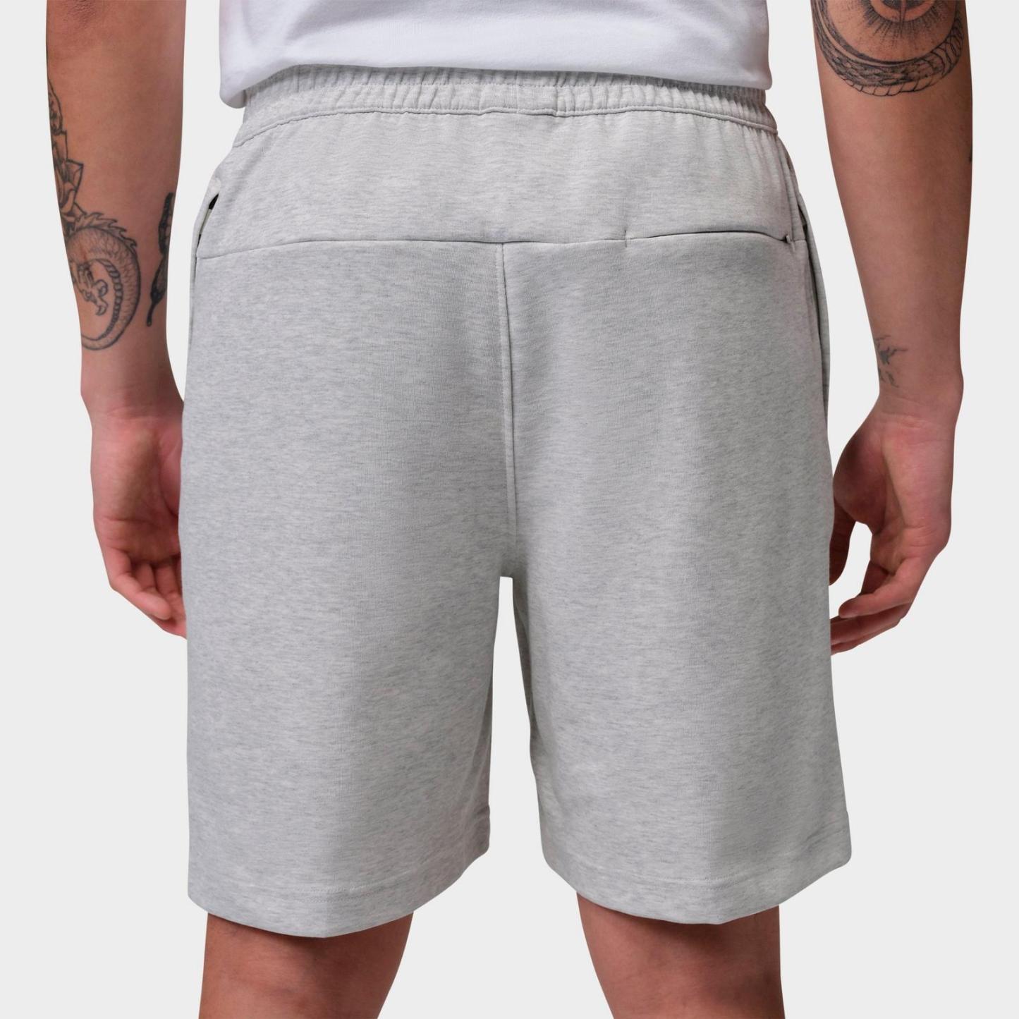 Men's Jordan Sport Hoop Fleece Shorts - Grey Heather/Pale Grey/Black - view 3