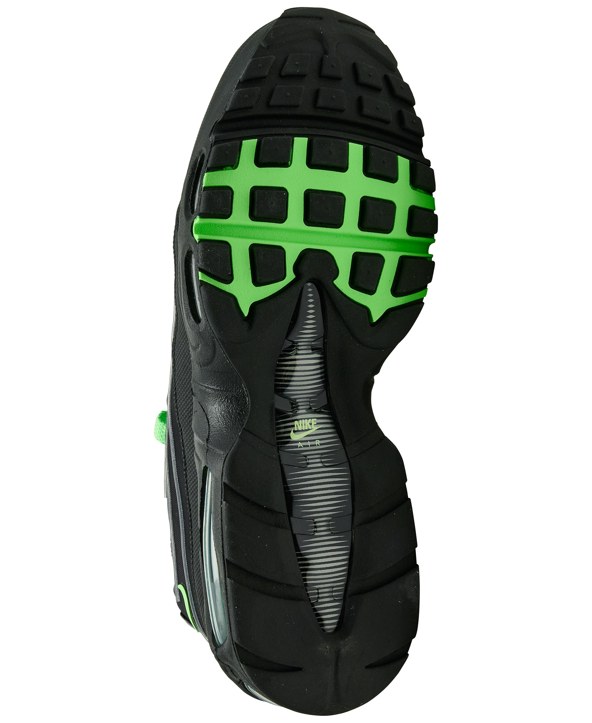 Nike Men's Air Max 95 Big Bubble Tech Casual Sneakers from Finish Line - Wolf Gray, Silver, Steam