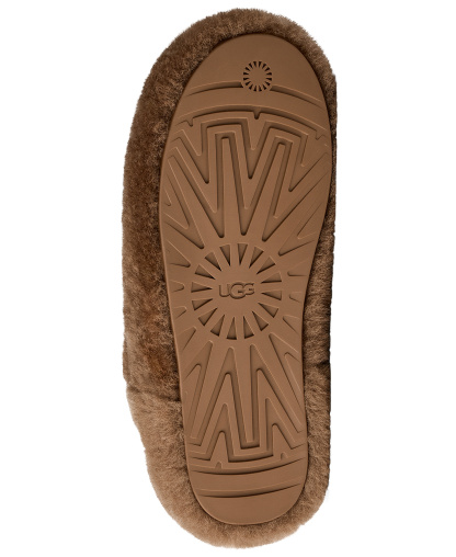 UGG® Women's Elea Fluffed Slip-On Slippers - Light Bronze