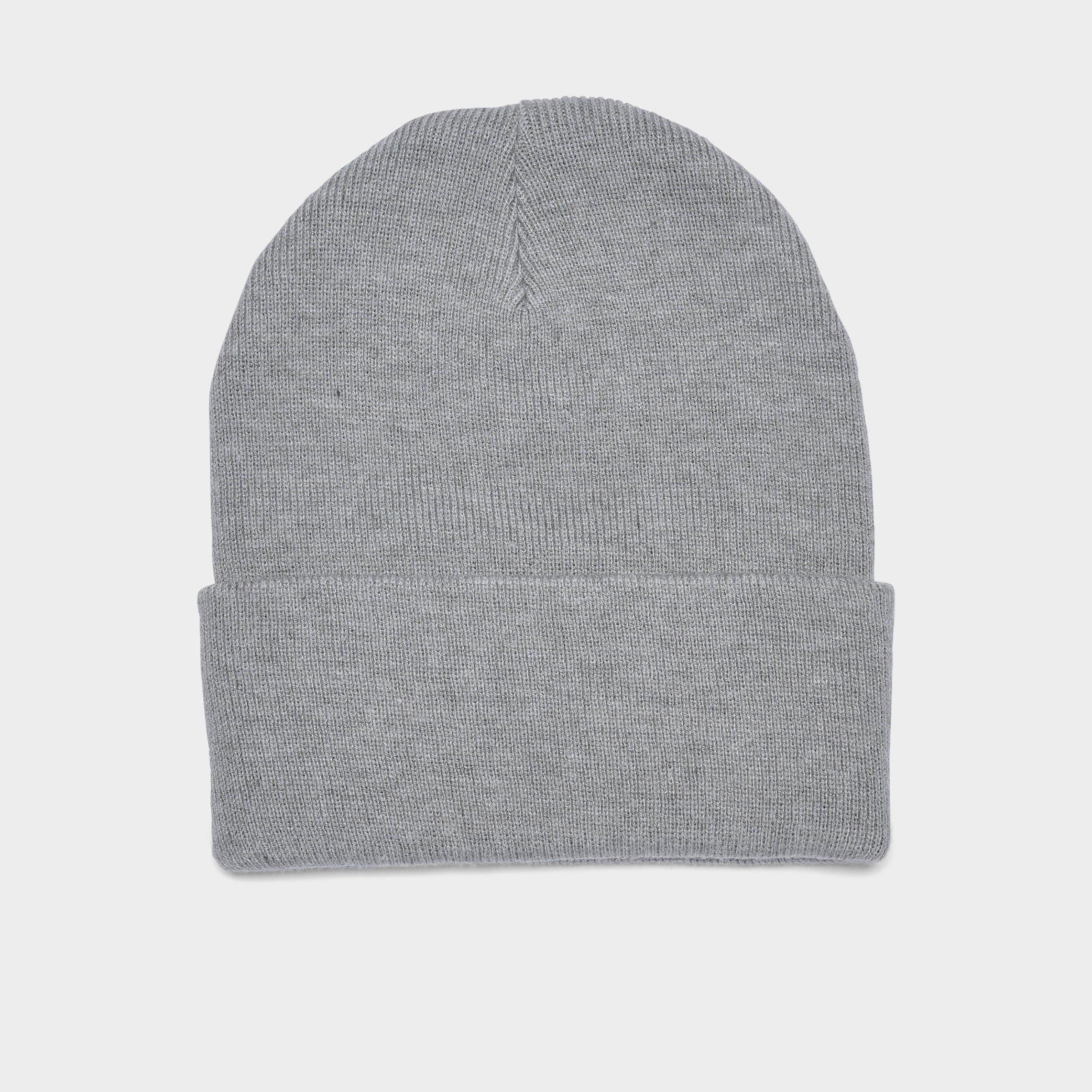 Nithtke Peak Swoosh Beanie Hat - Dark Grey Heather/White