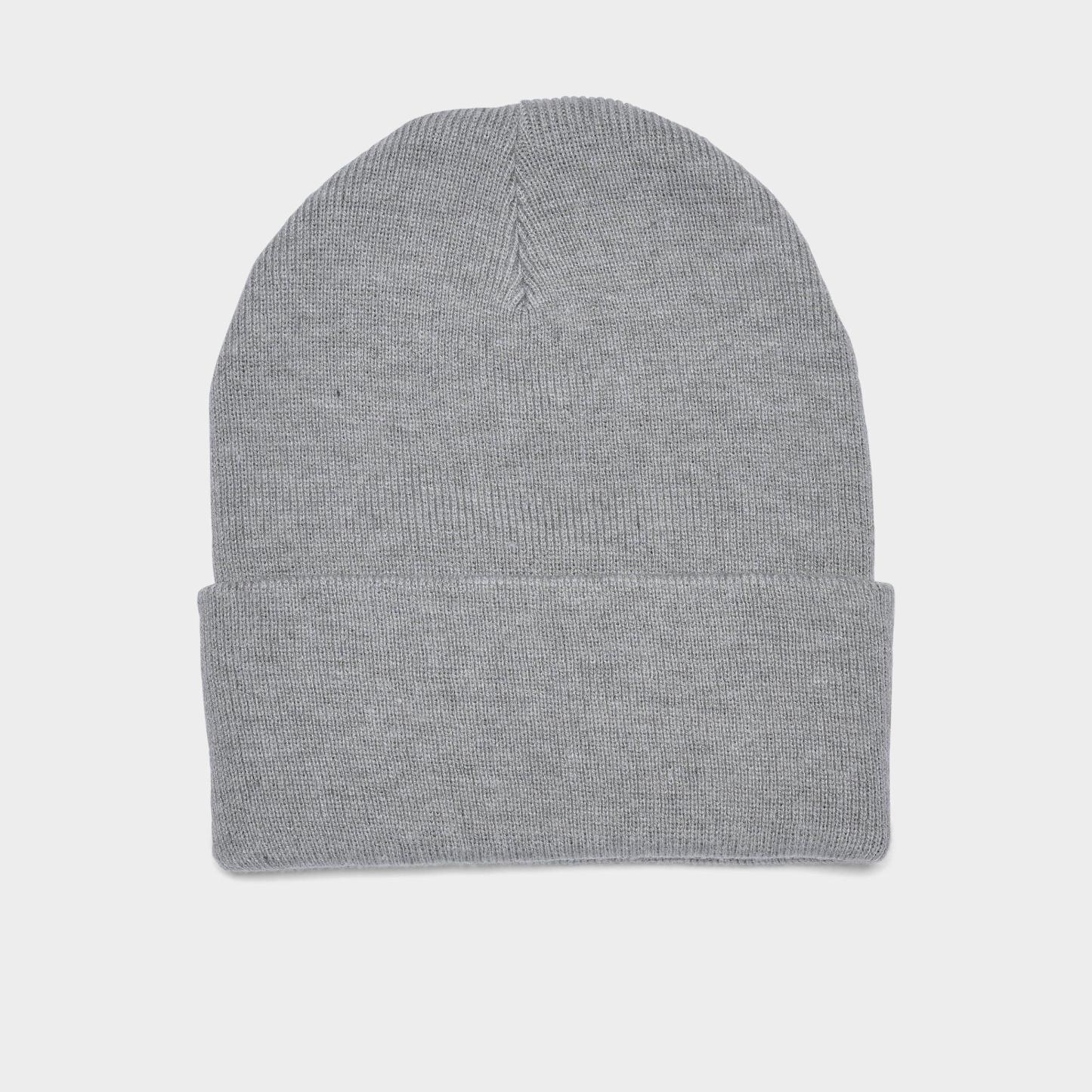 Nithtke Peak Swoosh Beanie Hat - Dark Grey Heather/White