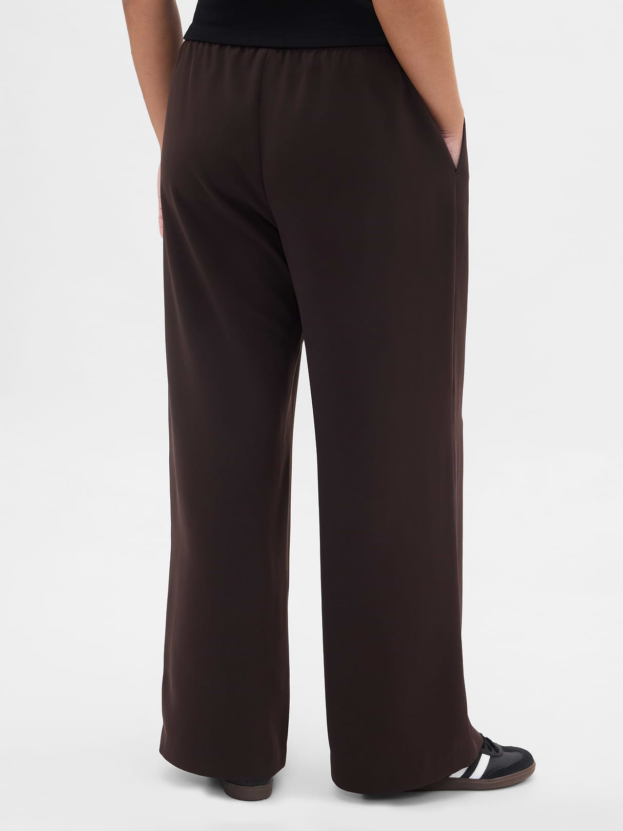 Easy Wide-Leg Pants - Terra brown