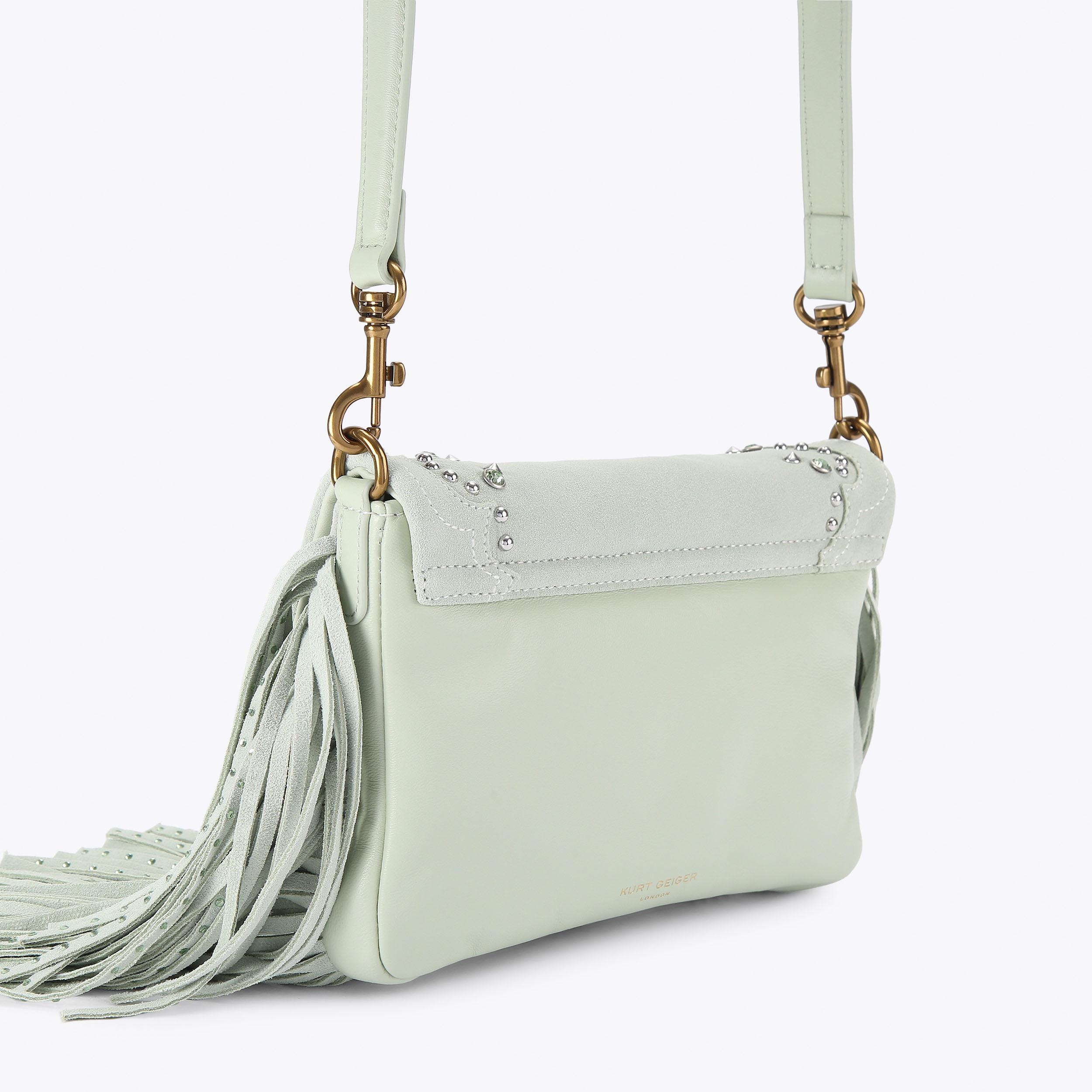 Kurt Geiger London Oxford Fringe Shoulder Bag - Green - view 4