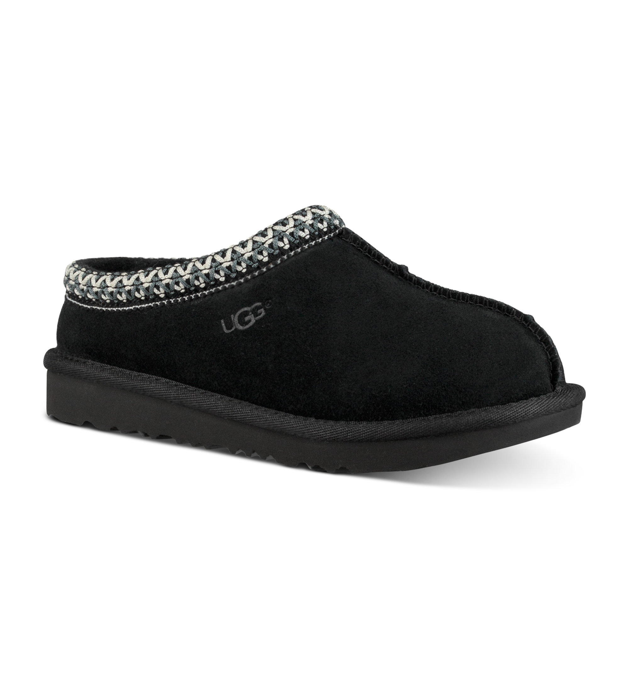 UGG® Kids Tasman II Clog Round Toe Slippers - Black