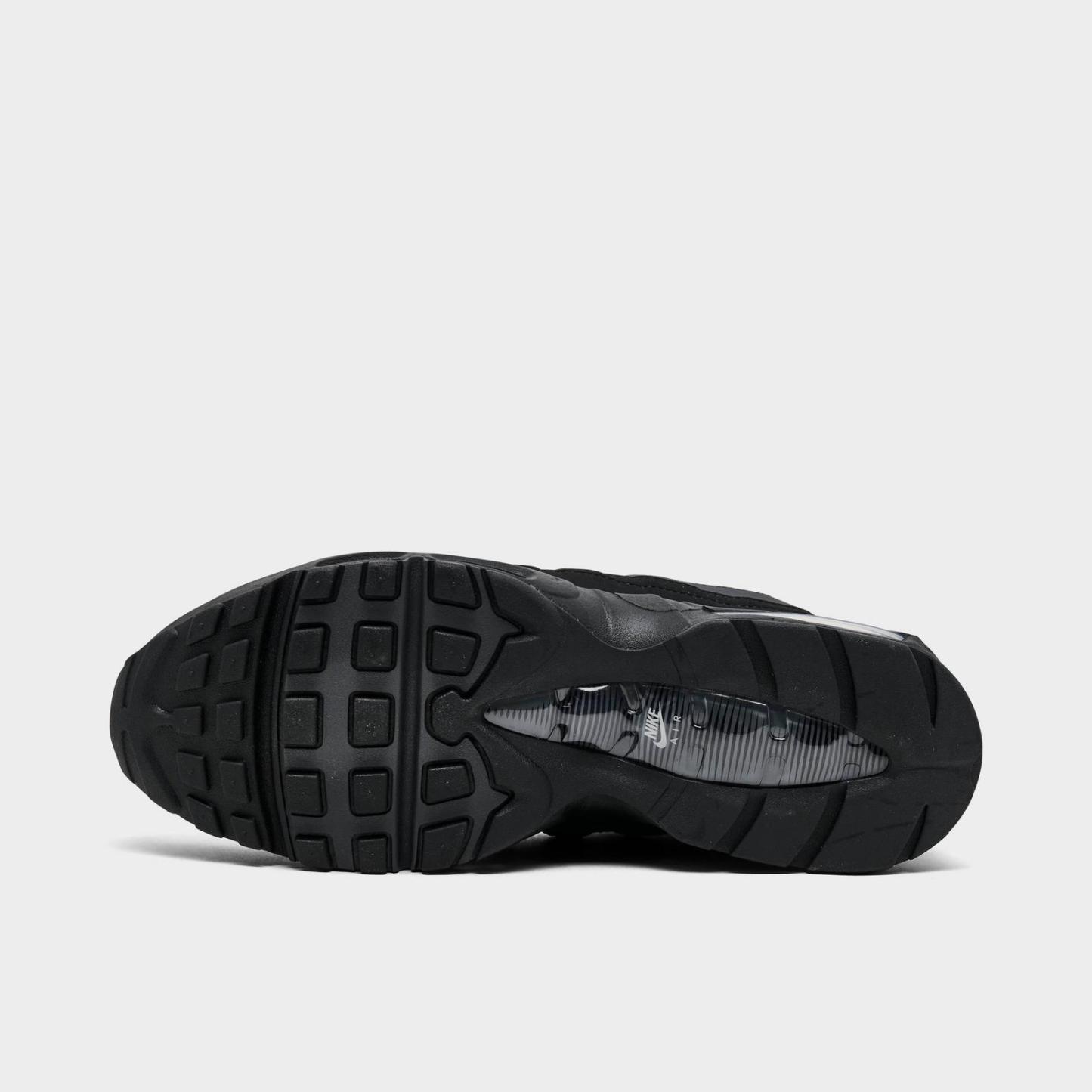 Men's Nike Air Max 95 Big Bubble Casual Shoes - Black/Lime Blast/Anthracite/Metallic Silver