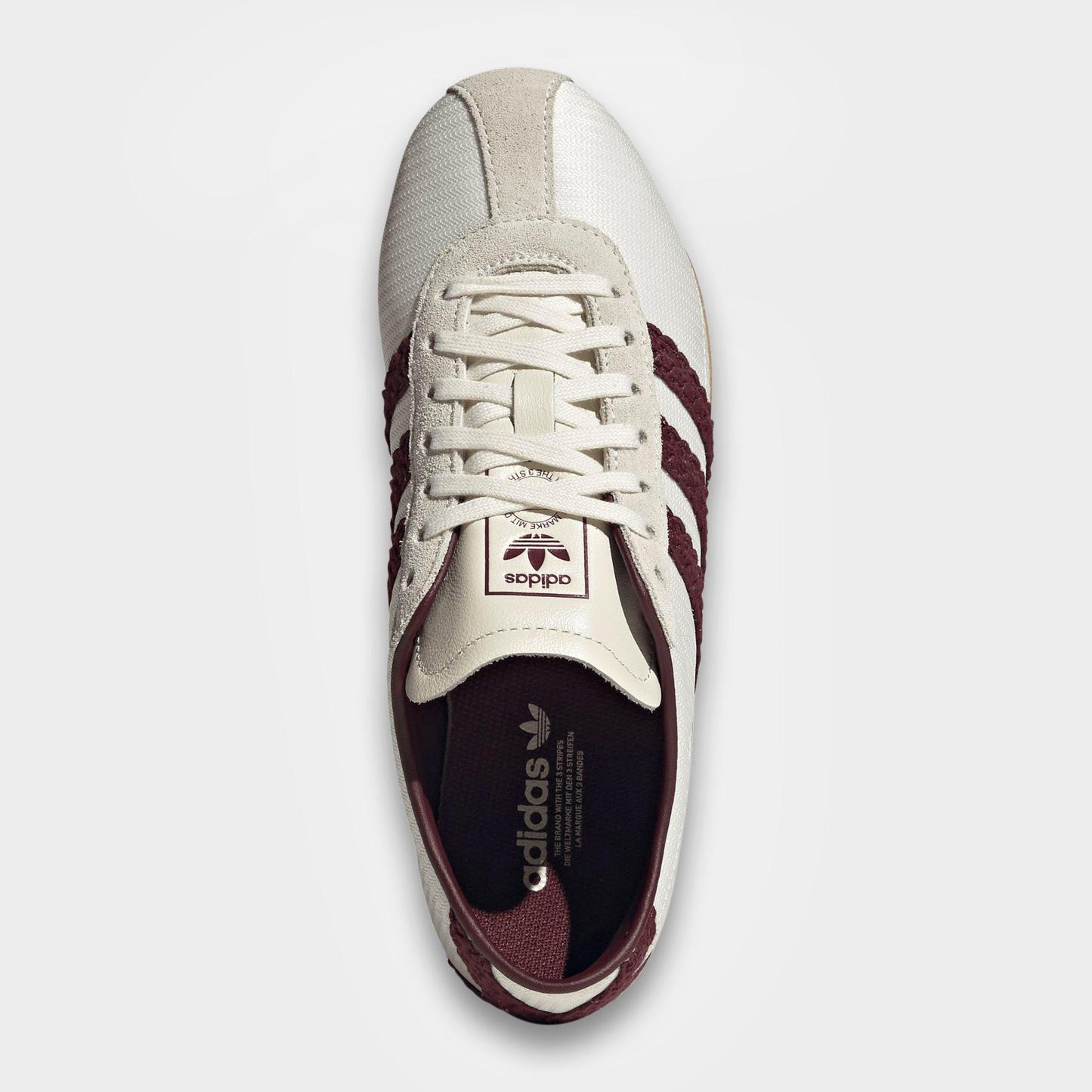 Women's adidas Originals Tokyo Casual Shoes - Part 2 - Off White/Maroon/Gum - Top view