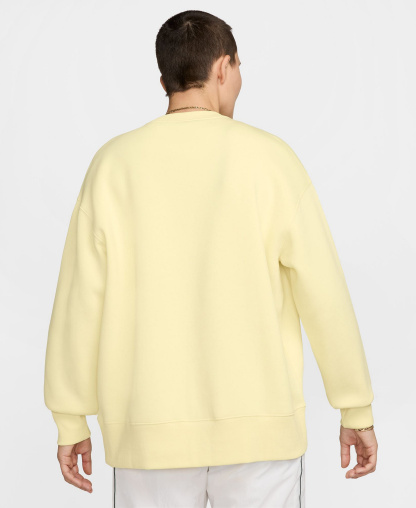 Nike Women's Sportswear Phoenix Fleece Oversized Crew Neck Sweatshirt - Alabaster/sail