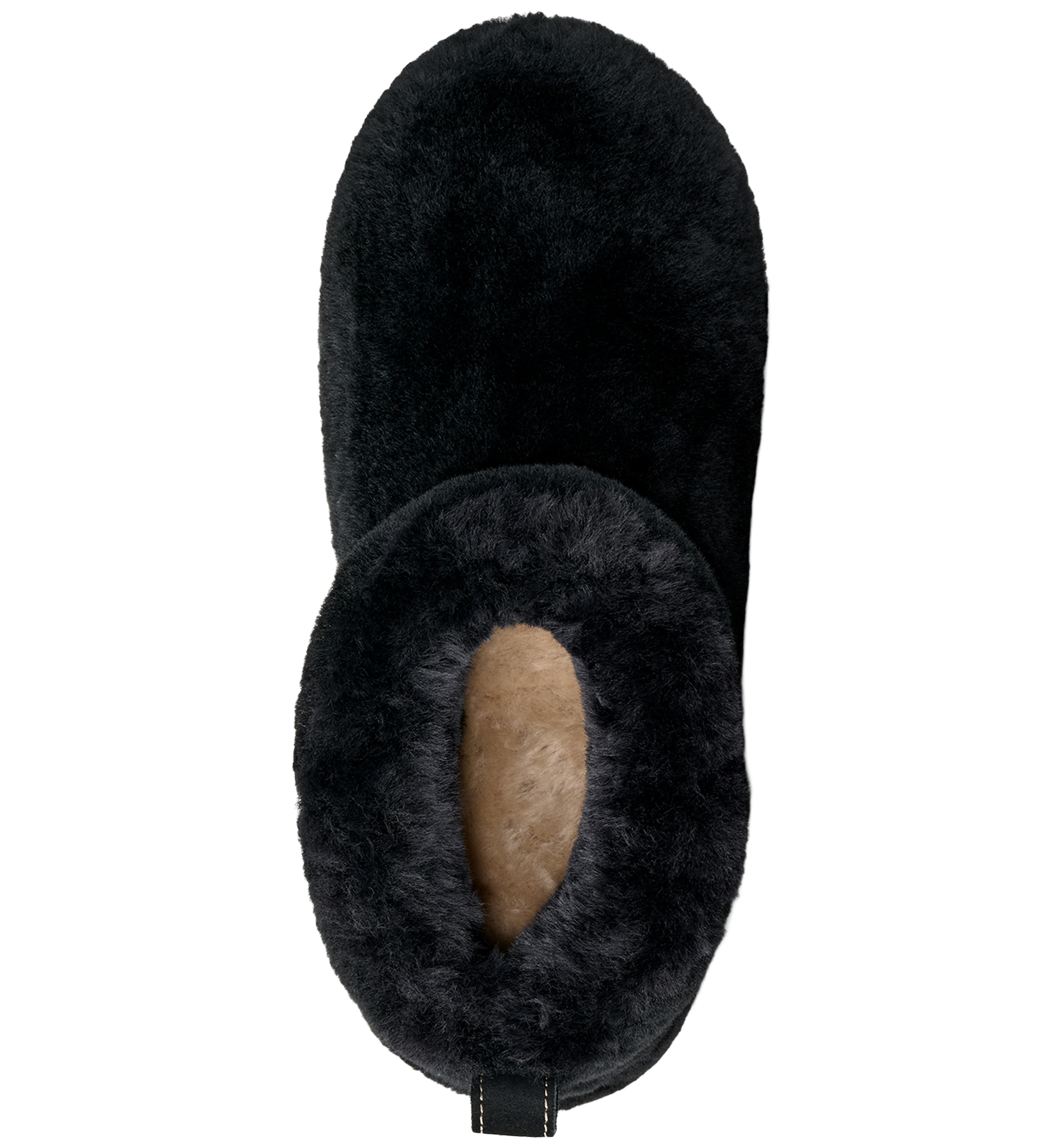 UGG® Women's Classic Ultra Mini Fluffed Round Toe Booties - Black