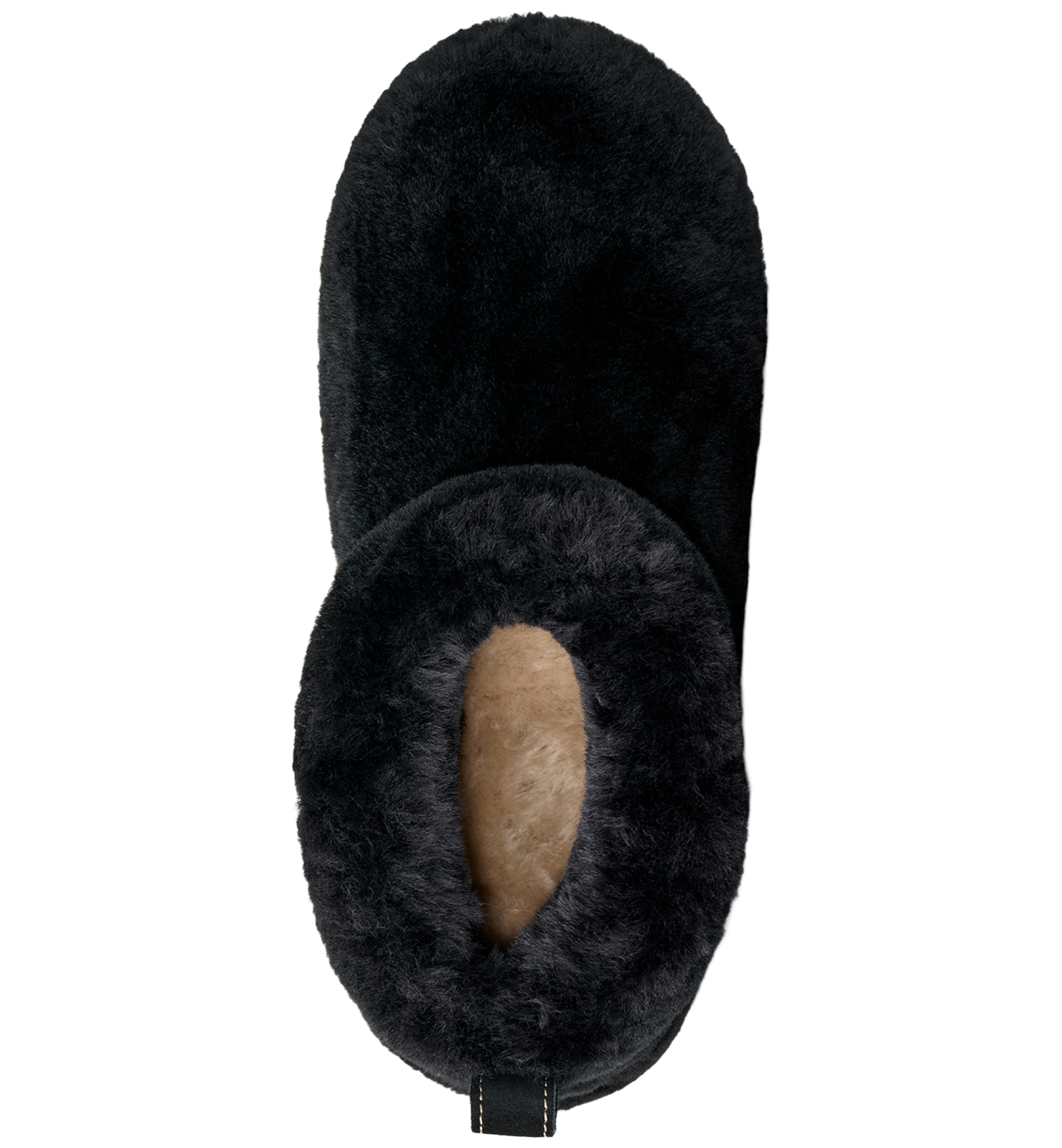 UGG® Women's Classic Ultra Mini Fluffed Round Toe Booties - Black