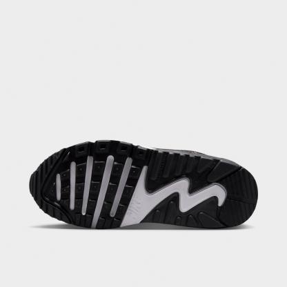 Girls' Little Kids' Nithtke Air Max 90 Casual Shoes - White/Black/Anthracite/Playful Pink - Bottom view