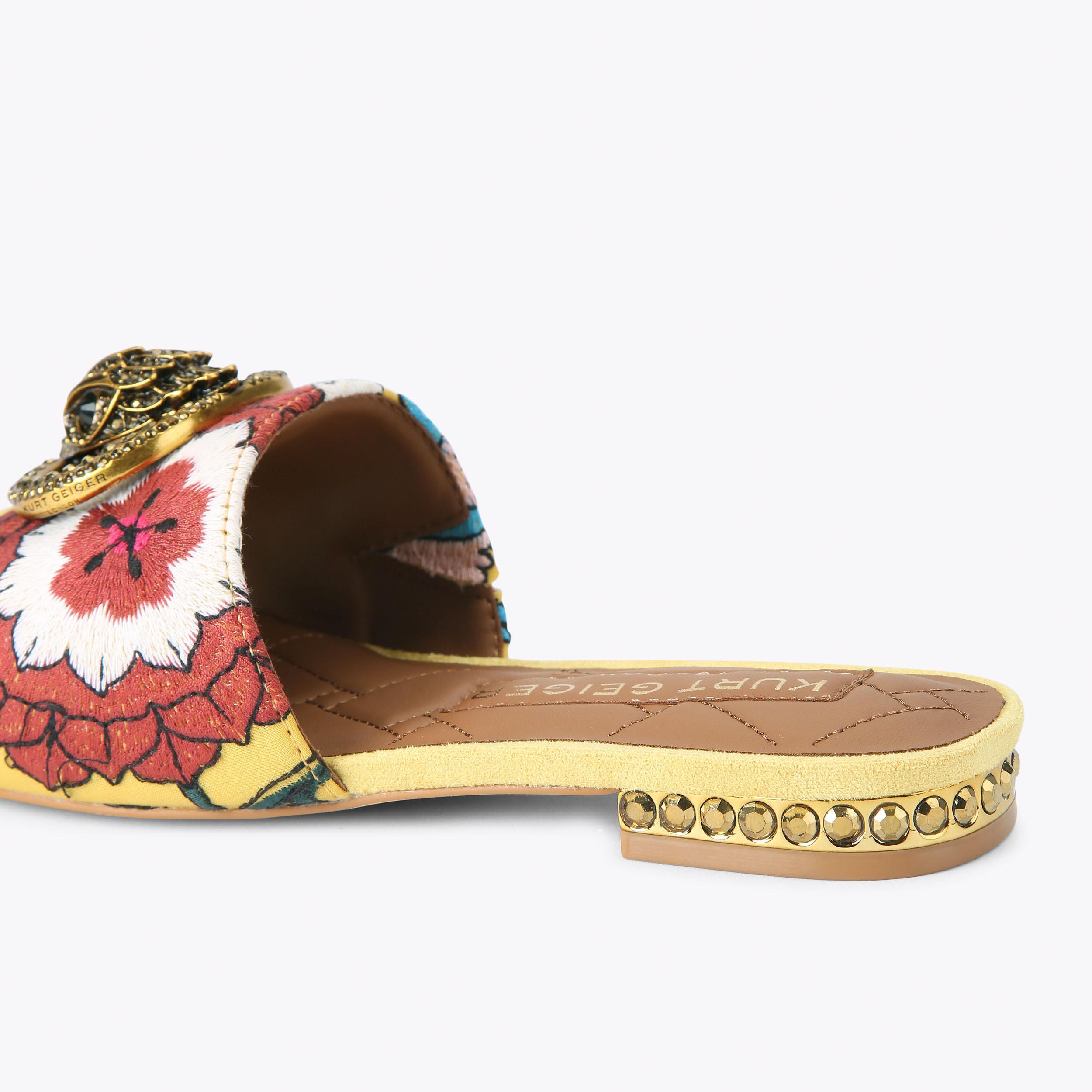 Kurt Geiger London Chelsea Flat Sandal - Yellow - view 4