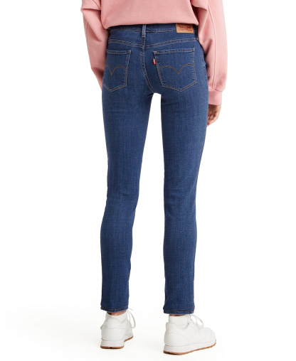 Levi's Women's 711 Mid-Rise Stretch Skinny Jeans - Cobalt Overboard
