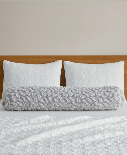 UGG® Shira Textured Bolster, 48" x 8" - Stone