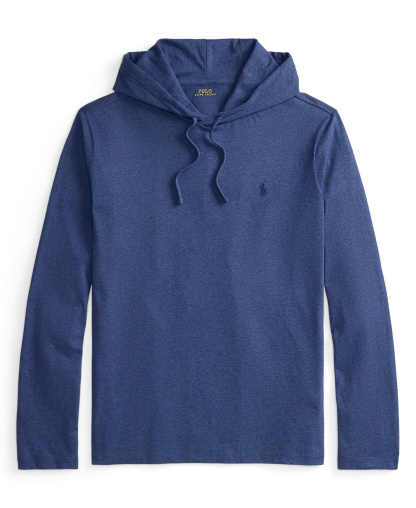 Polo Ralph Lauren Men's Hooded Jersey - Derby Blue Heather/C7988
