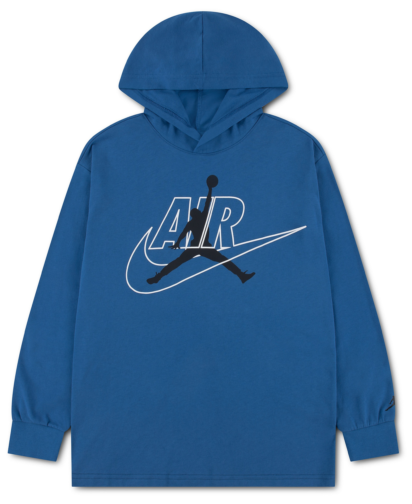 Jordan Boys' 8-20 Jumpman Air Hooded Long-Sleeve T-Shirt - Nike True Blue