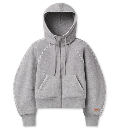 UGG Women's Classic Long-Sleeve Full-Zip Hoodie - Grey Heather