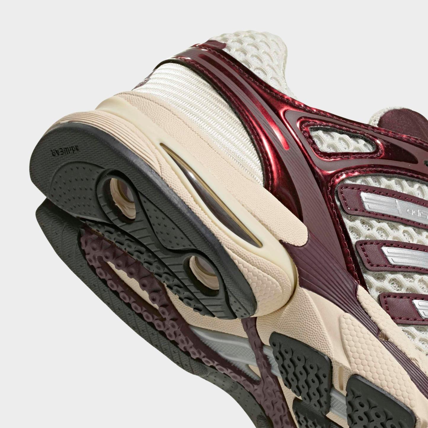 Women's adidas Adistar Control 5 Pony Print Casual Shoes - Part 1 - Cream White/Silver Metallic/Maroon - Detail shot