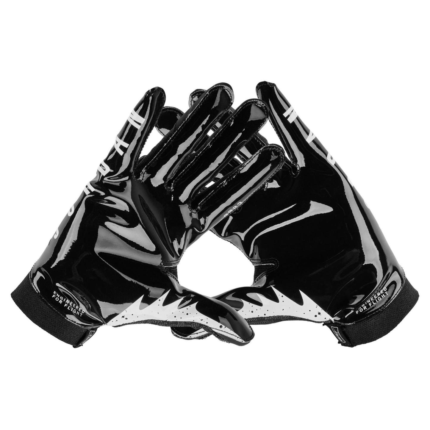 Jordan Knit Football Gloves - Black/Black/White - view 3