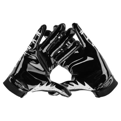 Jordan Knit Football Gloves - Black/Black/White - view 3