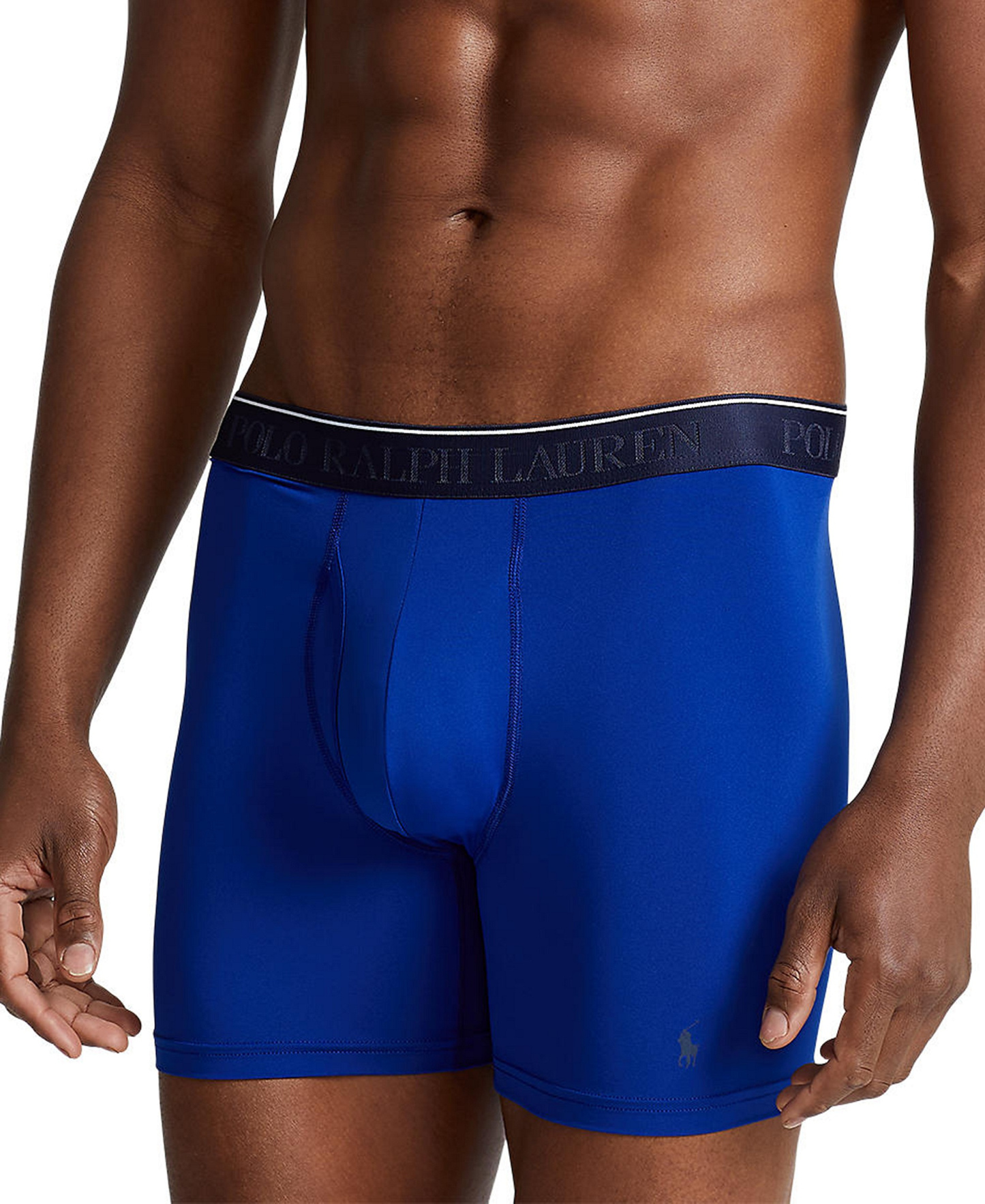 Polo Ralph Lauren Men's 5-Pack Stretch Classic Fit Boxer Briefs - Assorted Blue/Black/Grey