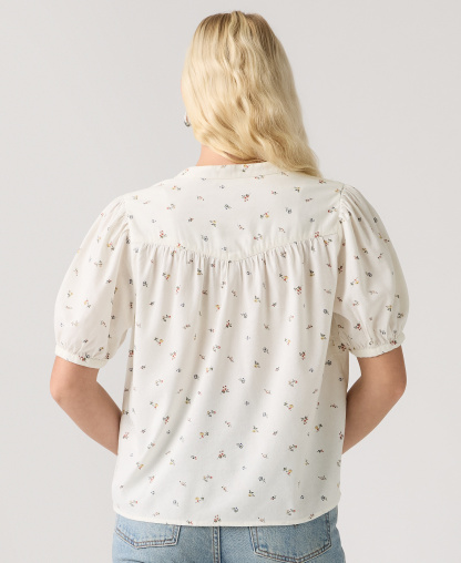 Levi's Women's Amelie Cotton Poplin Blouse - Maja Ditsy Egret Da08n1