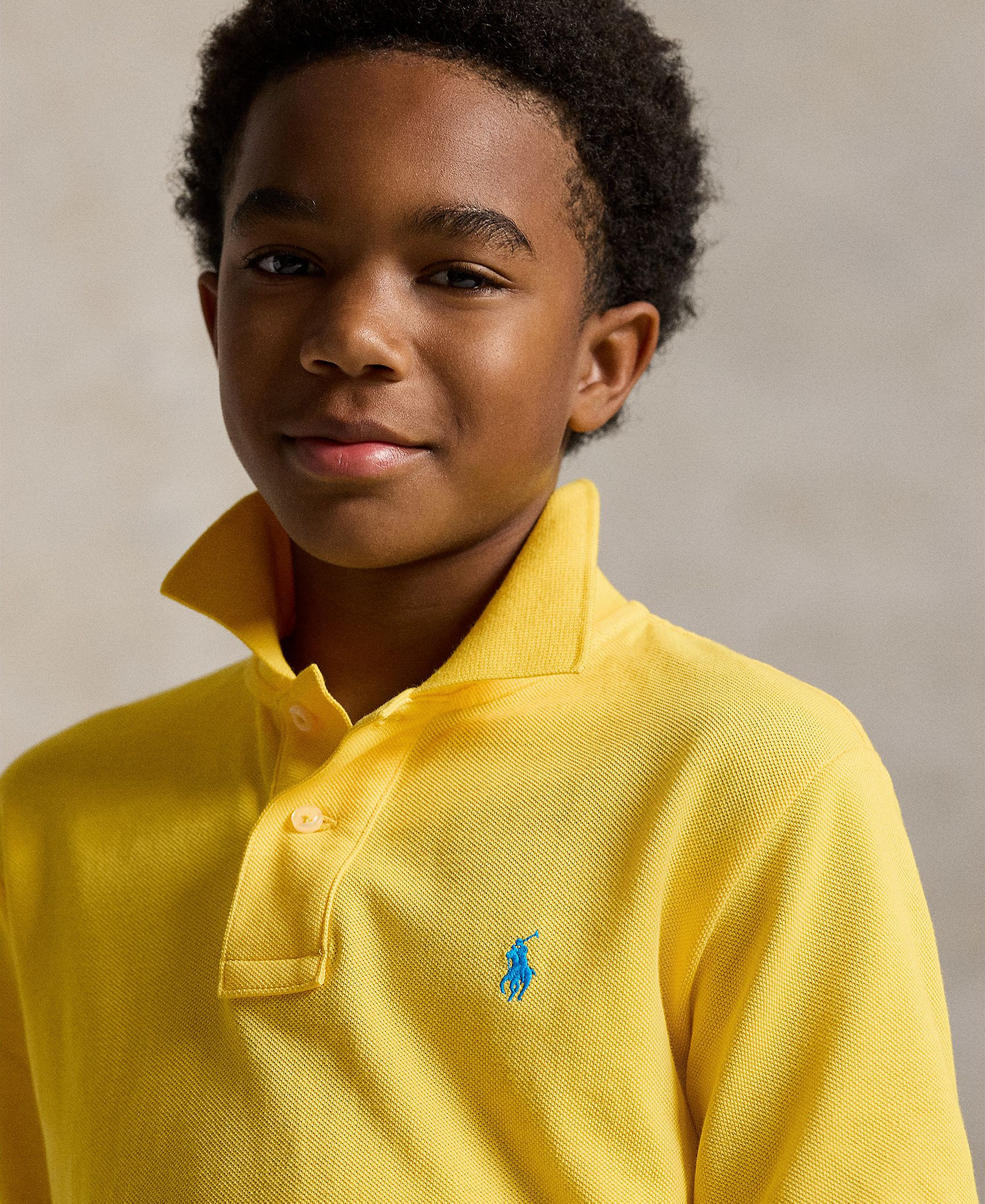 Polo Ralph Lauren 8-20 Boys' Cotton Mesh Logo Polo Shirt - Yellowfin