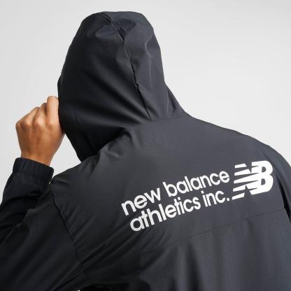 Men's New Balance Performance Full-Zip Woven Jacket - Black/Black - view 6