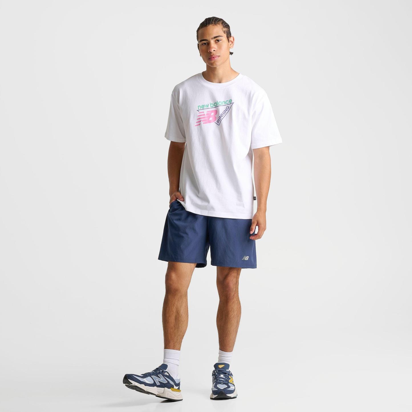 Men's New Balance Sport Essential 7" Woven Shorts - Navy - view 2