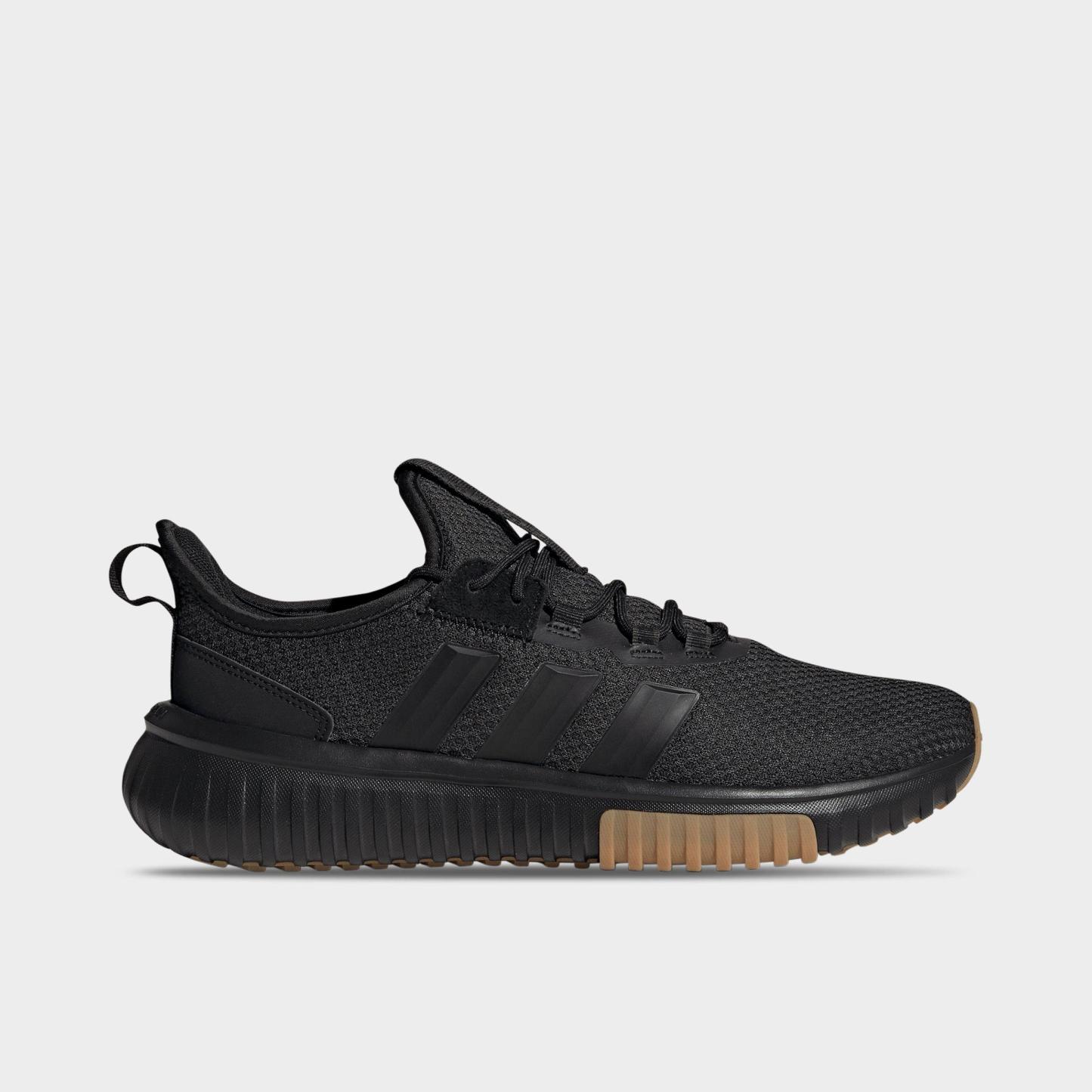 Men's adidas Kaptir 4.0 Casual Shoes - Core Black/Core Black/Gum - Left shoe facing left. Outside of the shoe.