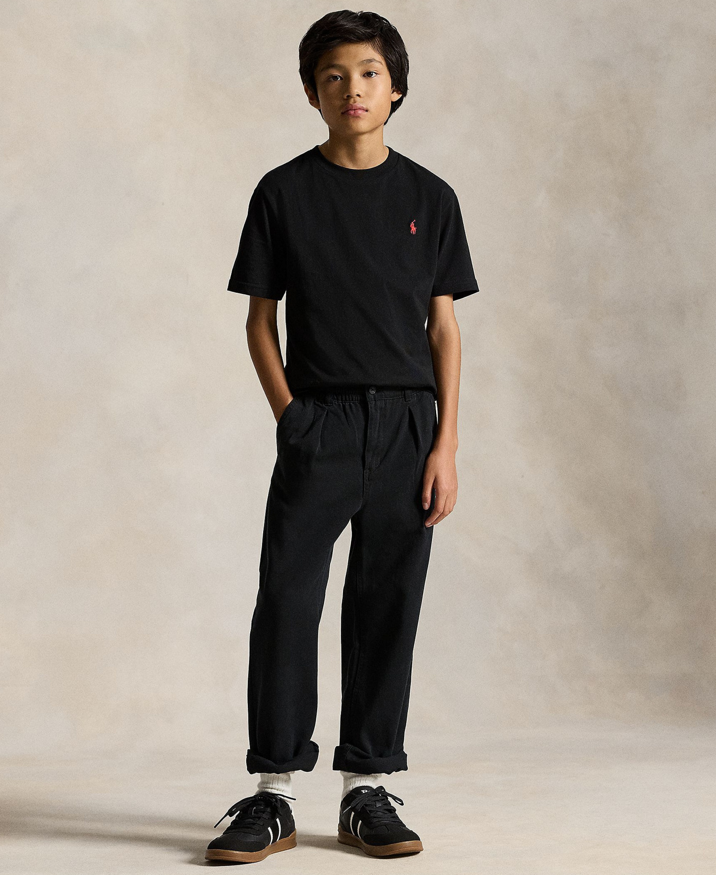 Polo Ralph Lauren Boys' 8-20 Cotton Jersey Crewneck T-Shirt - Polo Black