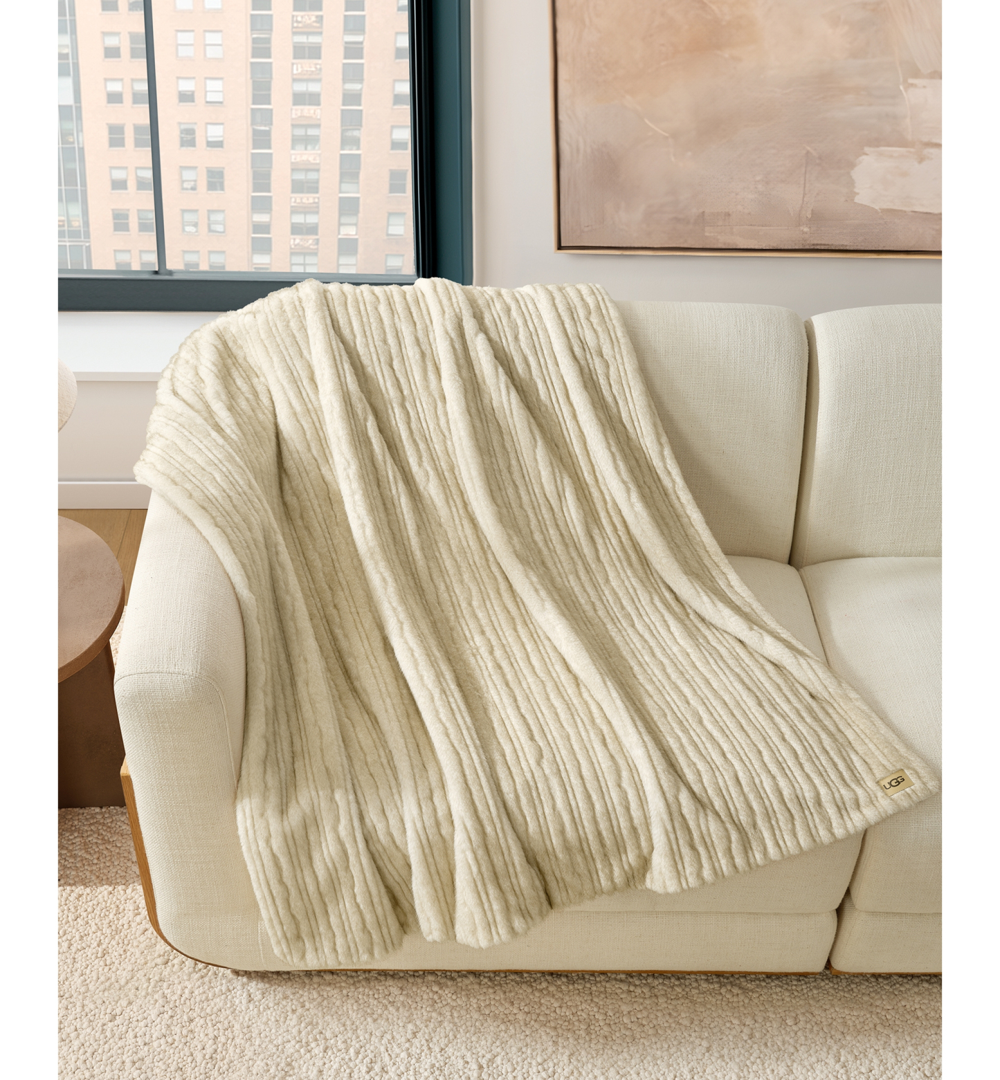 UGG® Jennis Throw, 50" x 70" - Mustard Seed