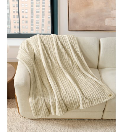 UGG® Jennis Throw, 50" x 70" - Mustard Seed