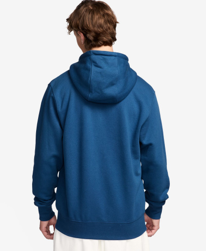 Nike Men's Full-Zip Fleece Regular-Fit Hoodie - Court Blue/Light Khaki