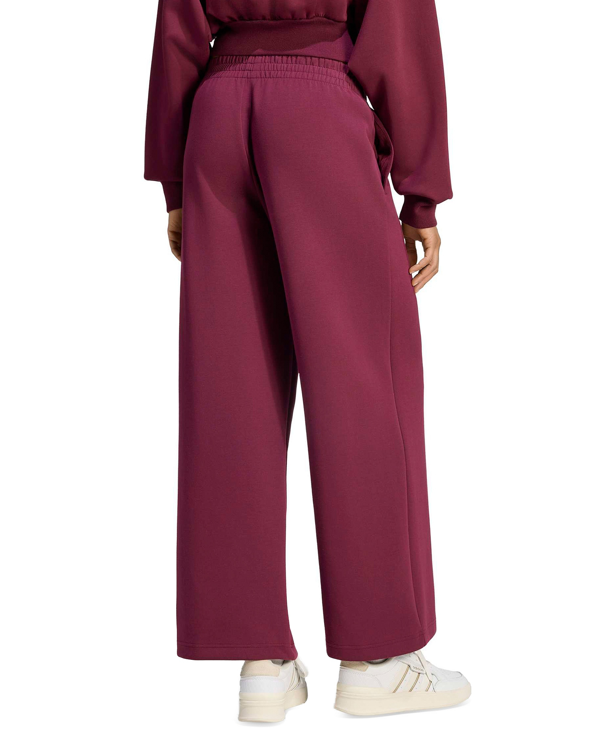 adidas Women's Straight Soft Lux Sportswear Pants - Maroon
