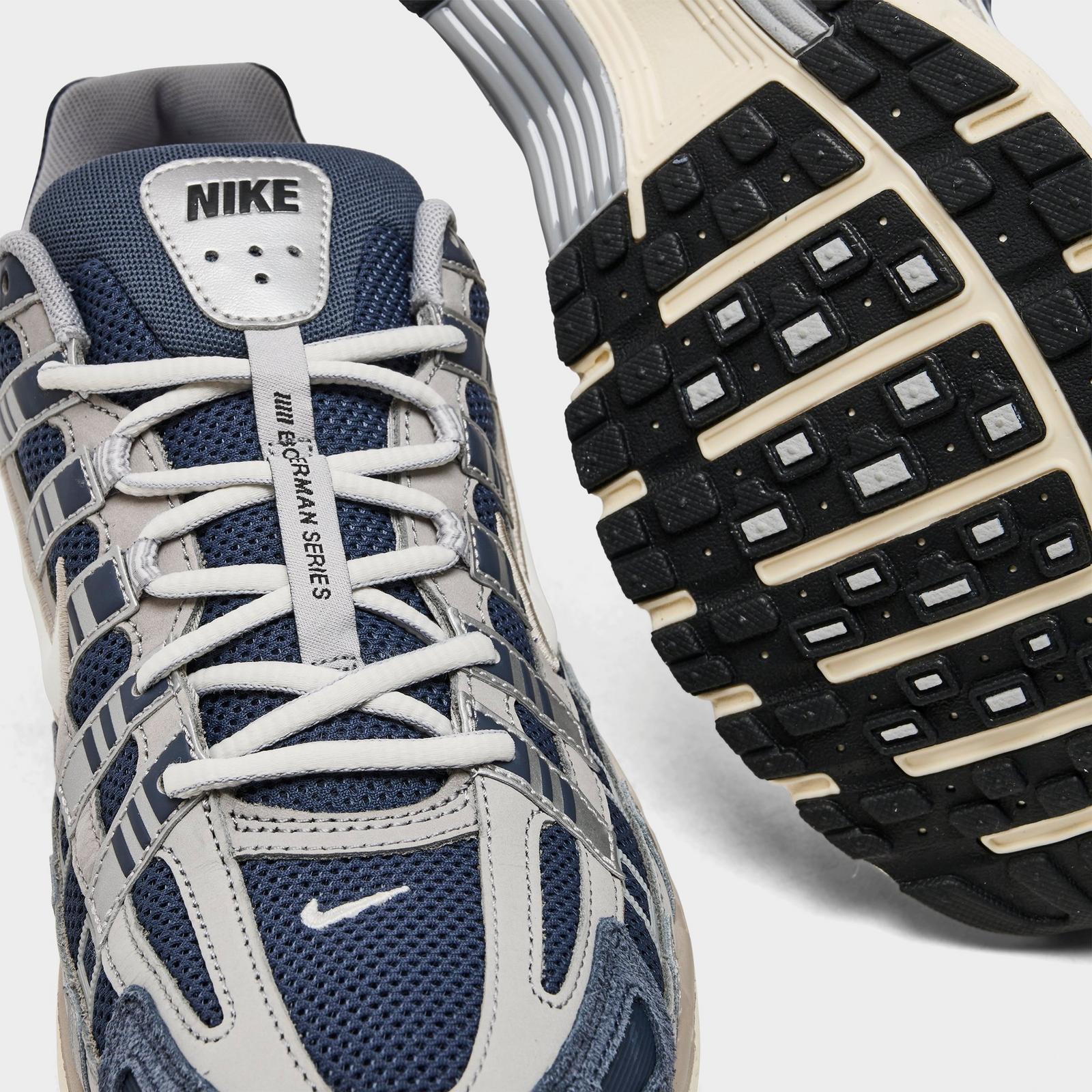 Men's Nike P-6000 Casual Shoes - Thunder Blue/Pale Ivory/Slate/Sail