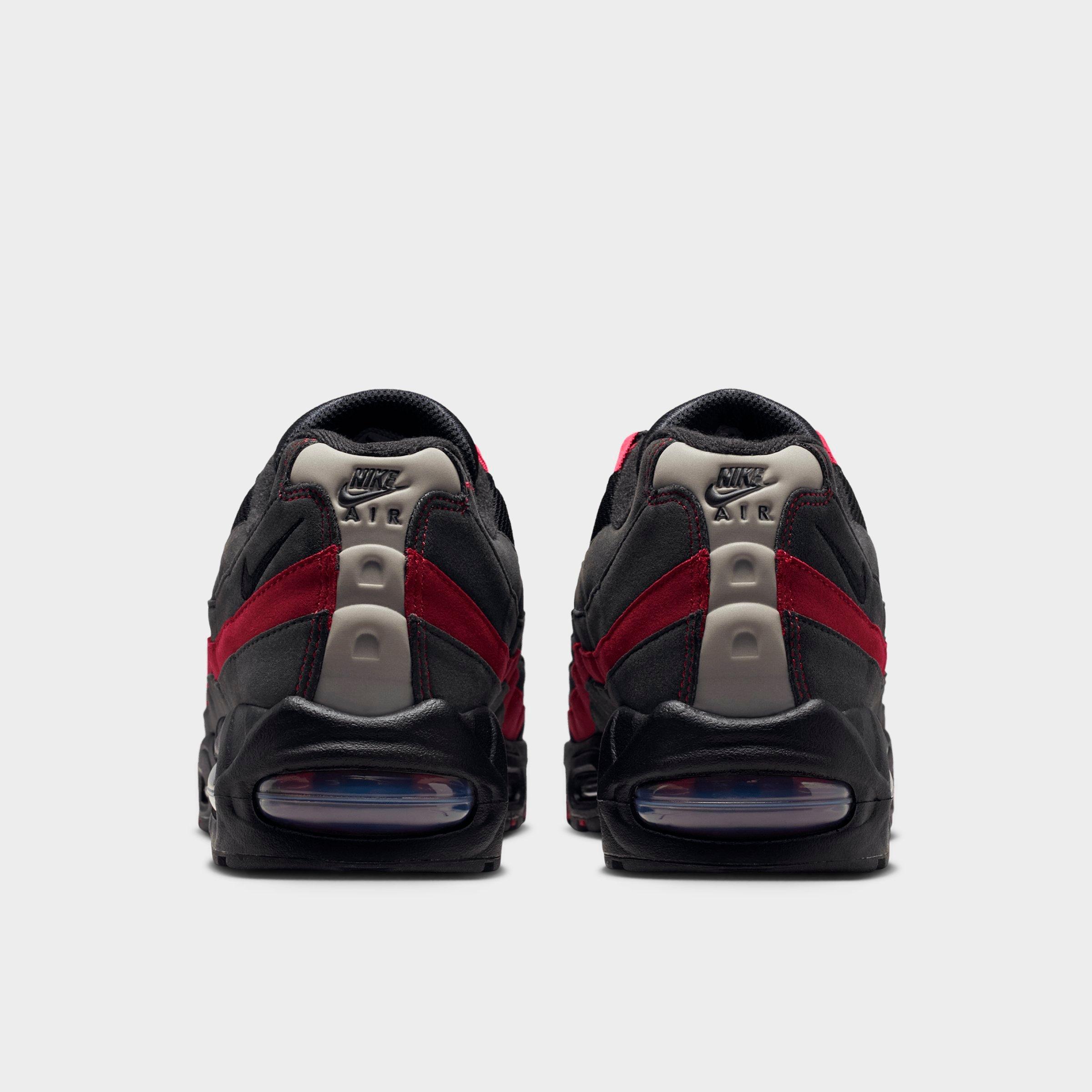 Men's Nithtke Air Max 95 Big Bubble Scorpion Casual Shoes - Part 1 - Black/Team Crimson/Wolf Grey/Black - Back view